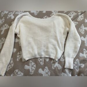 Sweater with crossover back
